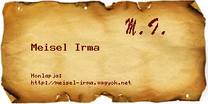 Meisel Irma névjegykártya